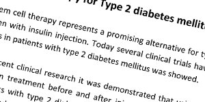Diabetes type 2 treatment