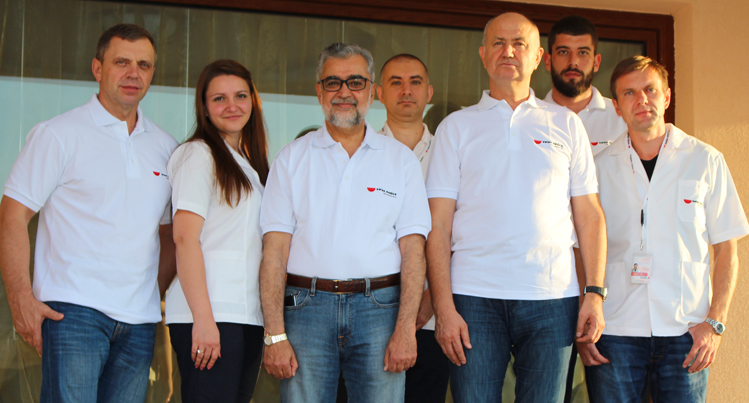 dr Nasim Ashraf with Swiss Medica team